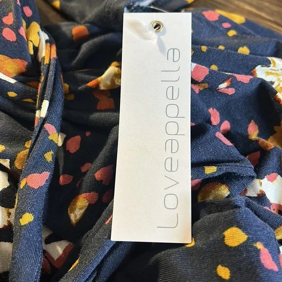 Loveappella Lucinda Knit Midi Dress in navy size Small - Picture 8 of 8